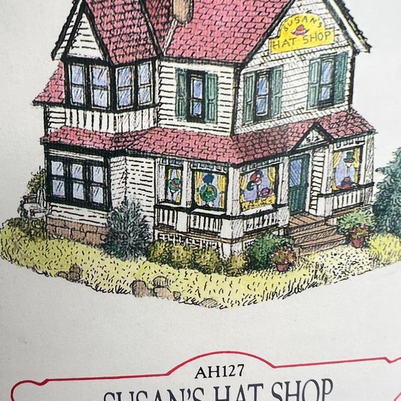 Liberty Falls SUSAN'S HAT SHOP AH127 Americana Collection Holiday Village 1997 - Picture 3 of 9